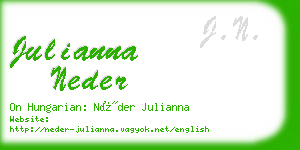 julianna neder business card